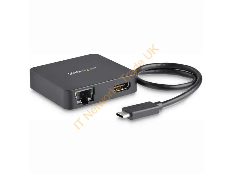 StarTech.com USB-C Multiport Adapter for Laptops 4K HDMI GbE USB-C USB-A Accessory