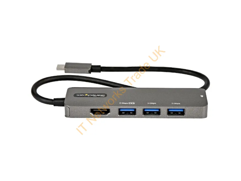 DKT30CHPD3 - Startech.Com Dkt30Chpd3 Laptop Dock/Port Replicator Usb 3.2 Gen 1 (3.1 Gen 1) Type-C Black, Gray