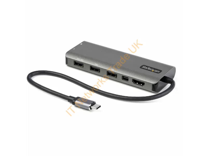 DKT31CMDPHPD - Startech.Com Dkt31Cmdphpd Laptop Dock/Port Replicator Wired Usb 3.2 Gen 1 (3.1 Gen 1) Type-C Black, Silver