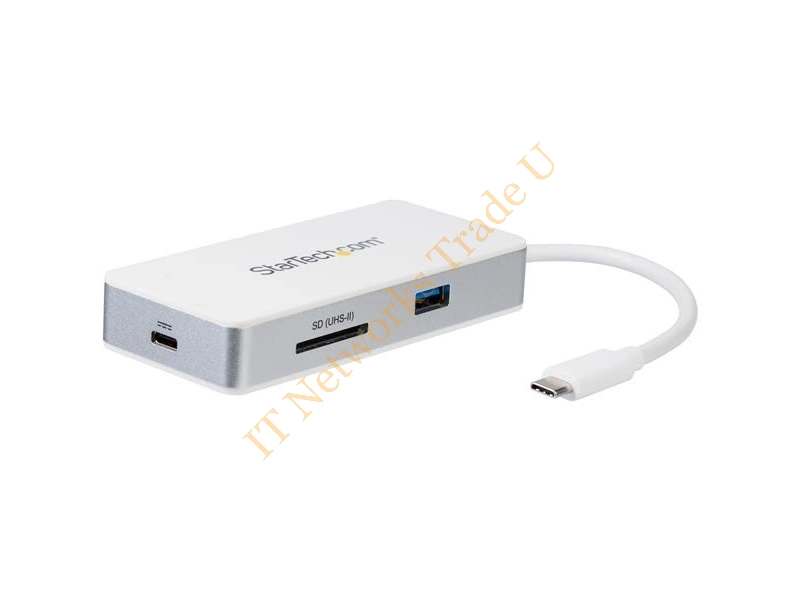 StarTech.com USB-C Multiport Adapter SD (UHS-II) Card Reader 100W Power Delivery 4K HDMI GbE 1x USB 3.0 Accessory