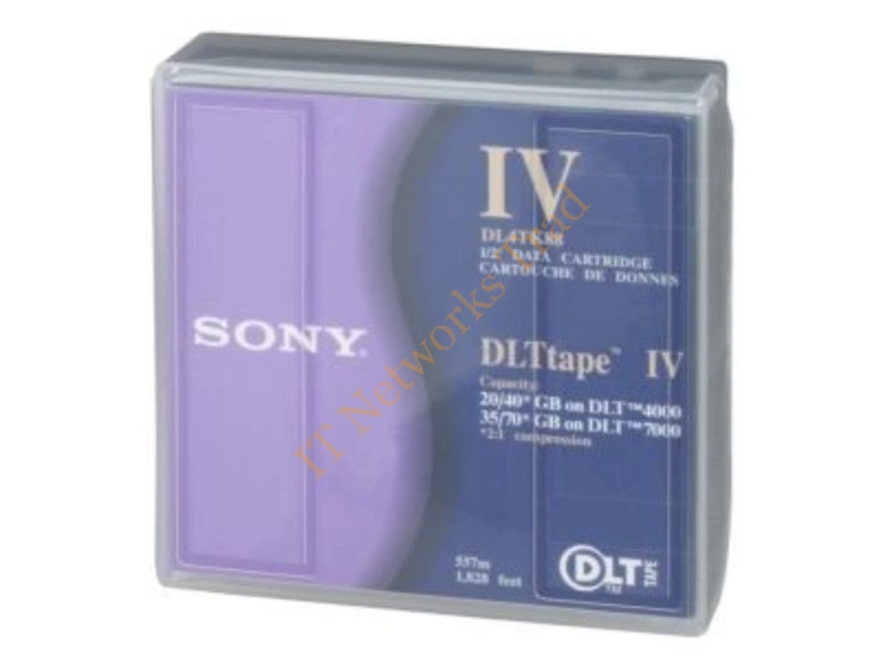 DL4TK88 Sony DLTtape IV Data Cartridge DLT DLTtapeIV 40GB (Native) / 80GB (Compressed) 1 Pack Tape Media Storage