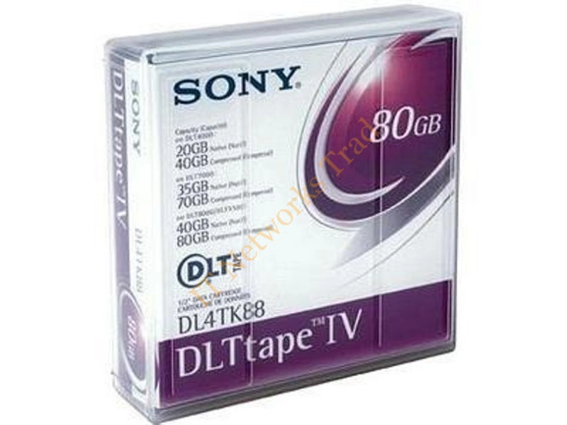 DL4TK88JN Sony DLTtape IV Tape Cartridge DLT DLTtapeIV 40GB (Native) / 80GB (Compressed) Tape Media Storage