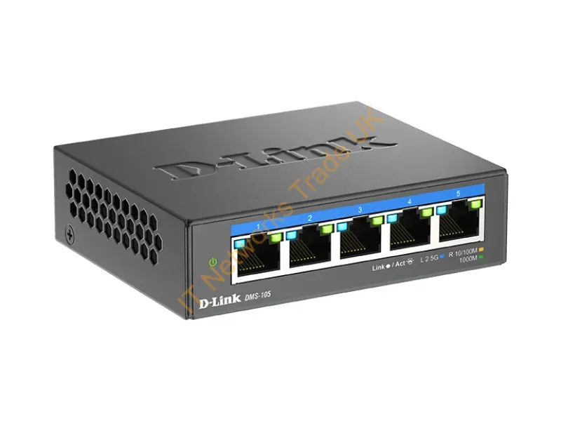 DMS-105 - D-Link Dms-105 Unmanaged L2 2.5G Ethernet (100/1000/2500) Black