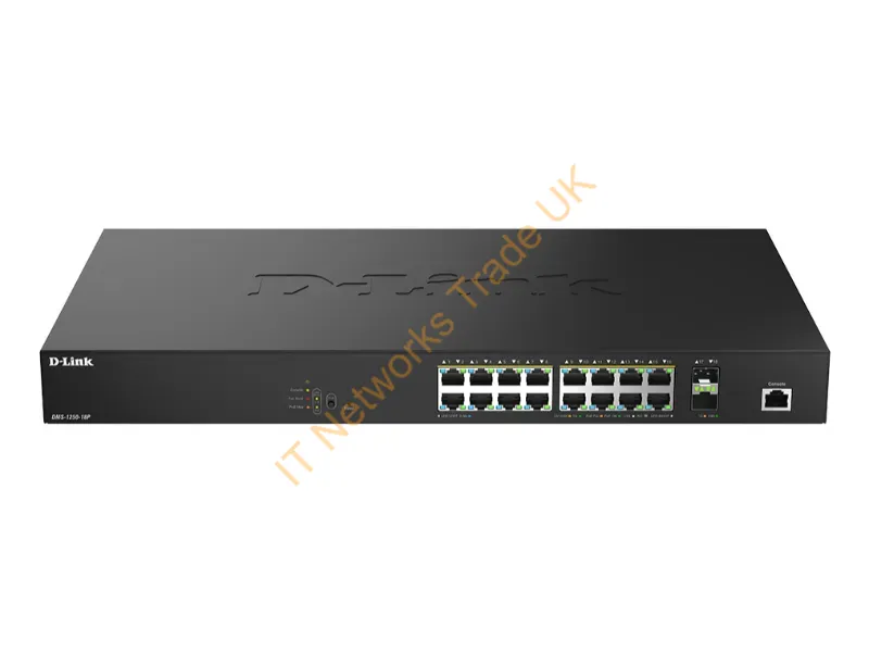 DMS-1250-18P - D-Link Dms-1250-18P/E Network Switch Managed L2 2.5G Ethernet (100/1000/2500) Power Over Ethernet (Poe) Black