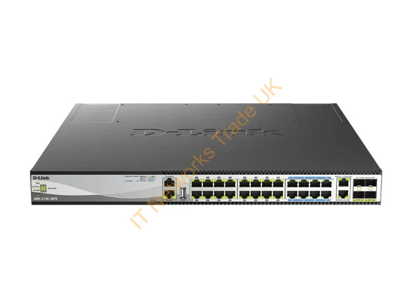 DMS-3130-30PS - D-Link Dms-3130-30Ps Network Switch Managed L3 2.5G Ethernet (100/1000/2500) Power Over Ethernet (Poe) 1U Black