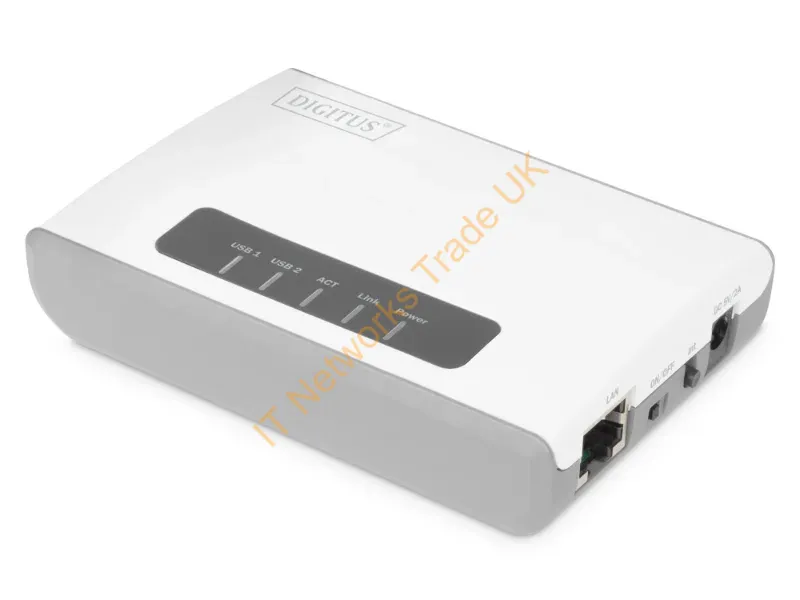 DN-13024 - Digitus 2 Port USB 2.0 Wireless Multi-Functional Network Server, 300 Mbps