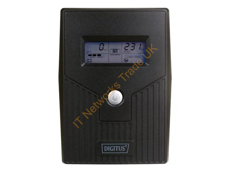 DN-170064-LCD - Digitus DN-170064-LCD uninterruptible power supply (UPS) Line-Interactive 0.8 kVA 480 W 2 AC outlet(s)