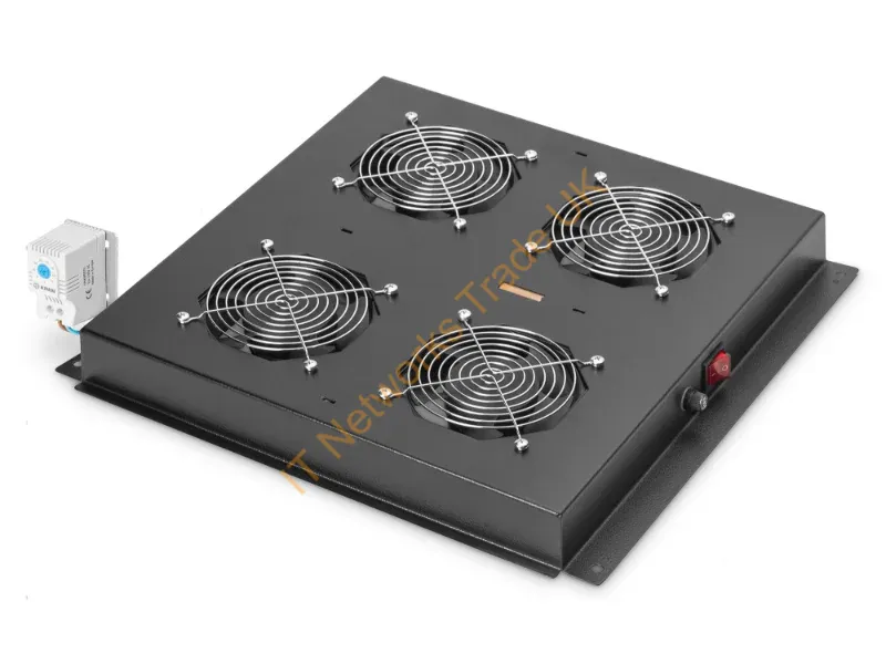 Digitus DN-19 FAN-4-B-N Black hardware cooling accessory