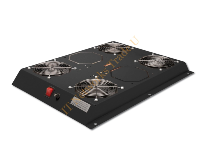 Digitus DN-19 FAN-4-SRV-B Black hardware cooling accessory