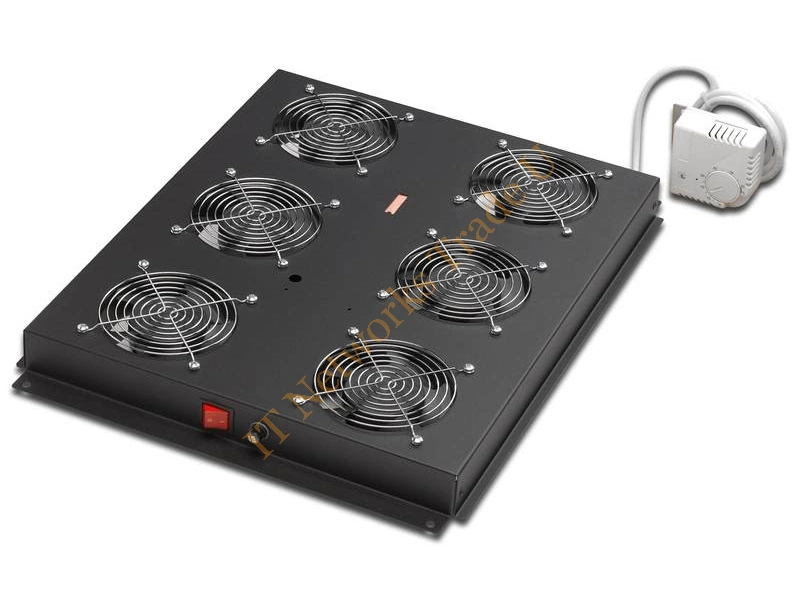 Digitus DN-19 FAN-6-SRV-B Black hardware cooling accessory