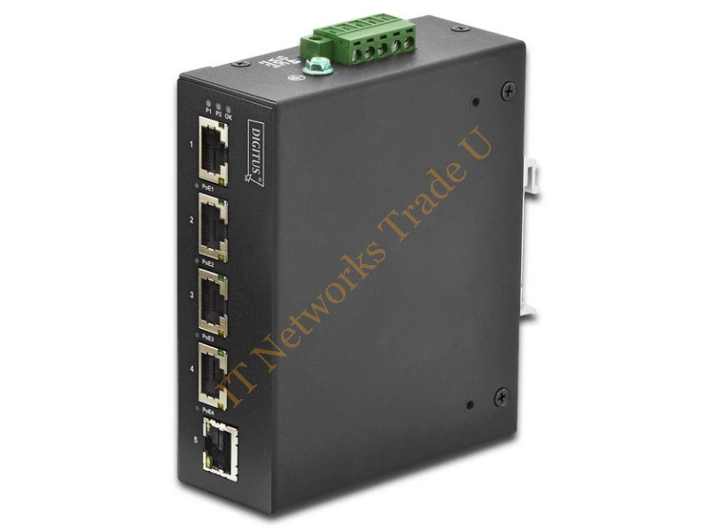 DN-651102 - Digitus DN-651102 Gigabit Ethernet (10/100/1000) Power over Ethernet (PoE) Black network switch