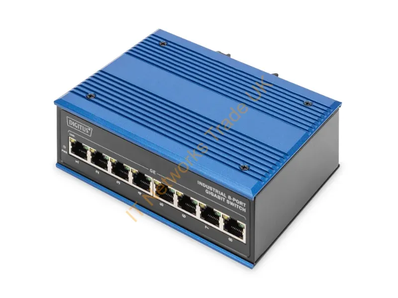 DN-651119 - Digitus 8 Port Gigabit Ethernet Netzwerk Switch, Industrial, Unmanaged