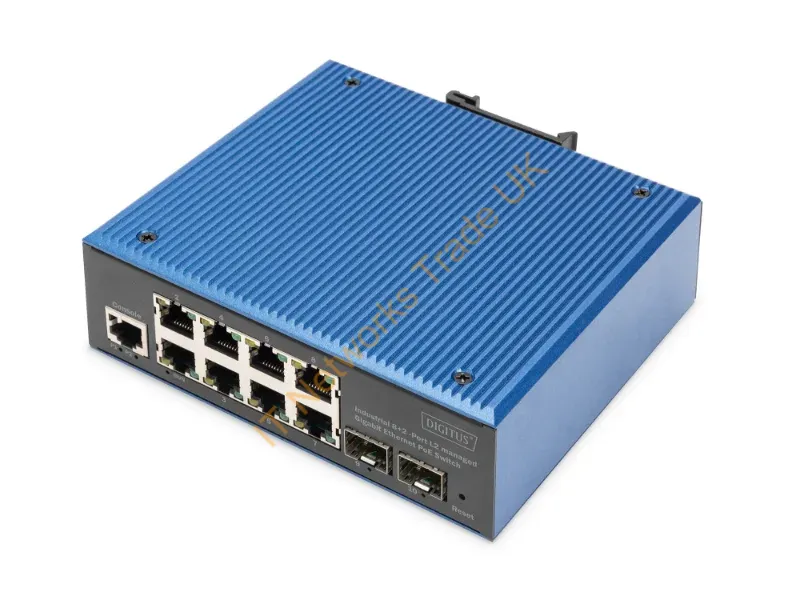 DN-651157 - Digitus Industrieller 8+2-Port L2 managed Gigabit Ethernet PoE Switch