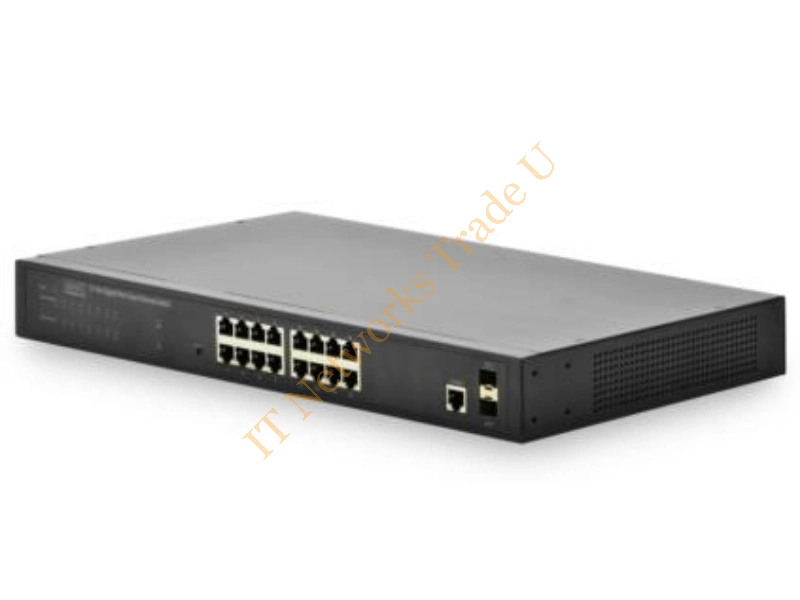DN-80211-1 - Digitus DN-80211-1 Managed network switch Gigabit Ethernet (10/100/1000) 1U Black network switch