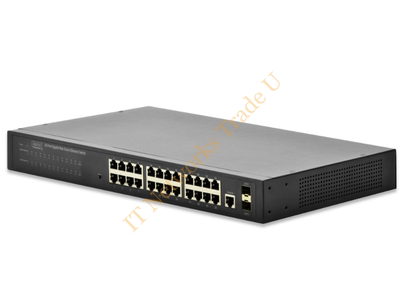DN-80221-1 - Digitus DN-80221-1 Managed network switch Gigabit Ethernet (10/100/1000) Black network switch