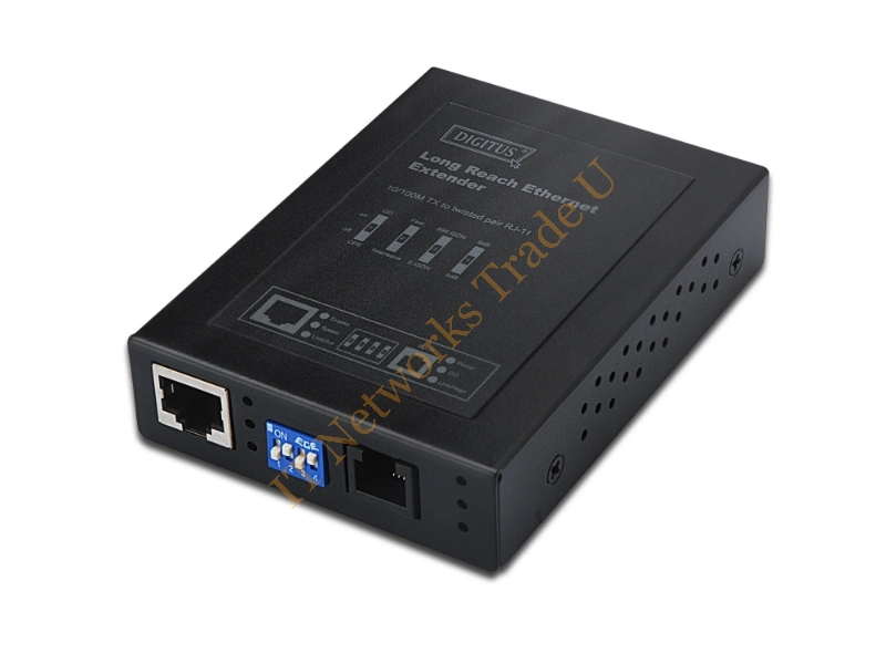 DN-82040 - Digitus RJ45 / RJ11 40Mbit/s Black network media converter Networking
