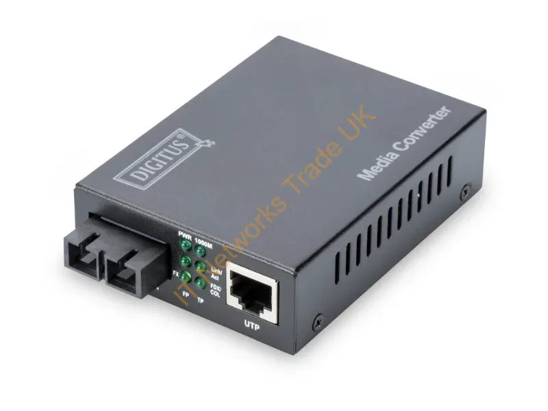 DN-82121-1 - Digitus DN-82121-1 1000Mbit/s 1310nm Single-mode Black network media converter Networking