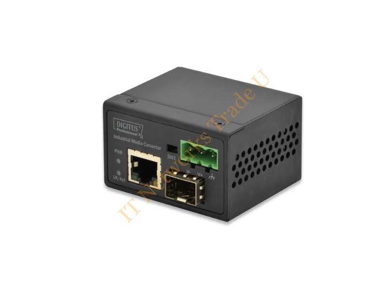DN-85004 - Digitus DN-85004 100Mbit/s Black network media converter Networking