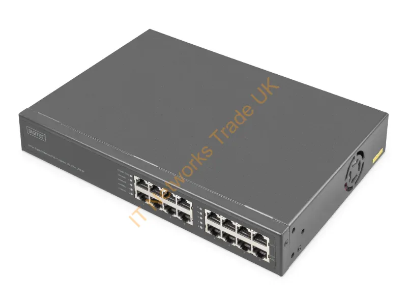 DN-95118 - Digitus 8-Port Gigabit Ethernet PoE Injector, 802.3bt, 250 W