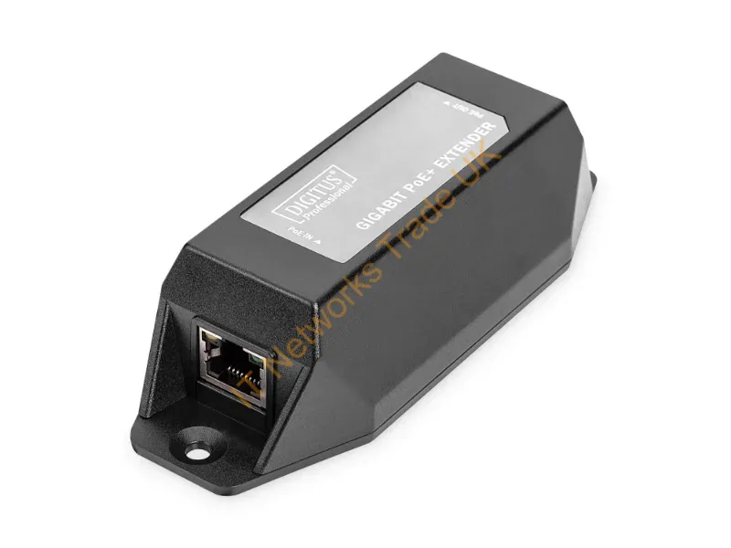 DN-95123 - Digitus Gigabit Ethernet PoE+ Repeater, 802.3at, 22 W