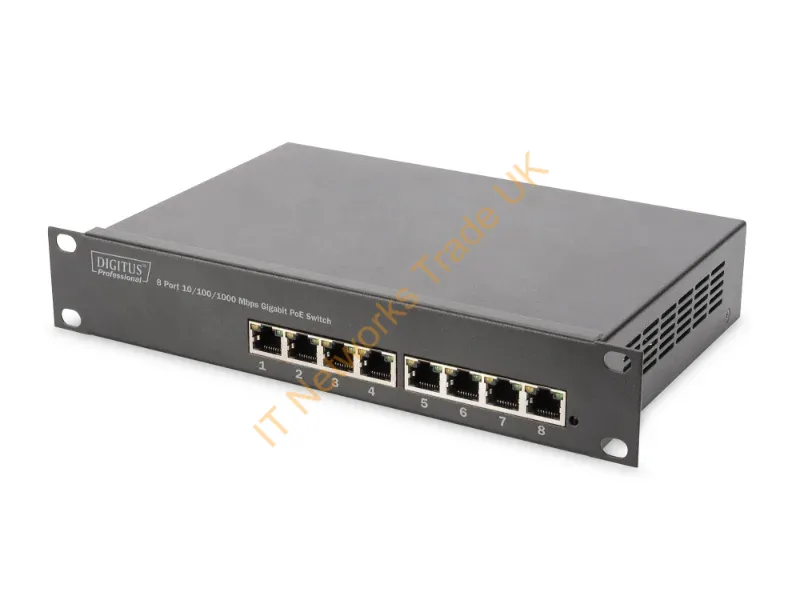DN-95317 - Digitus DN-95317 Unmanaged Gigabit Ethernet (10/100/1000) Power over Ethernet (PoE) Grey network switch