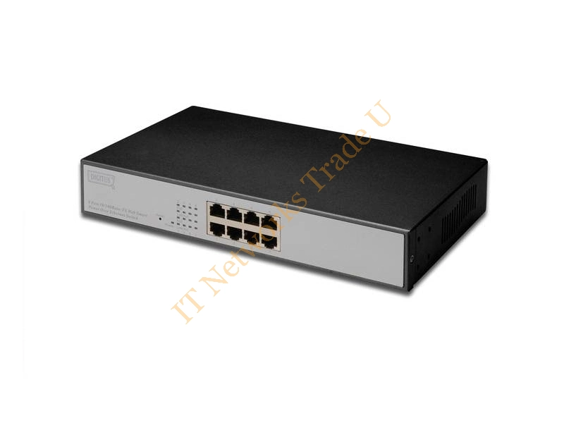 DN-95321 - Digitus DN-95321 Unmanaged network switch Power over Ethernet (PoE) 1U Black network switch