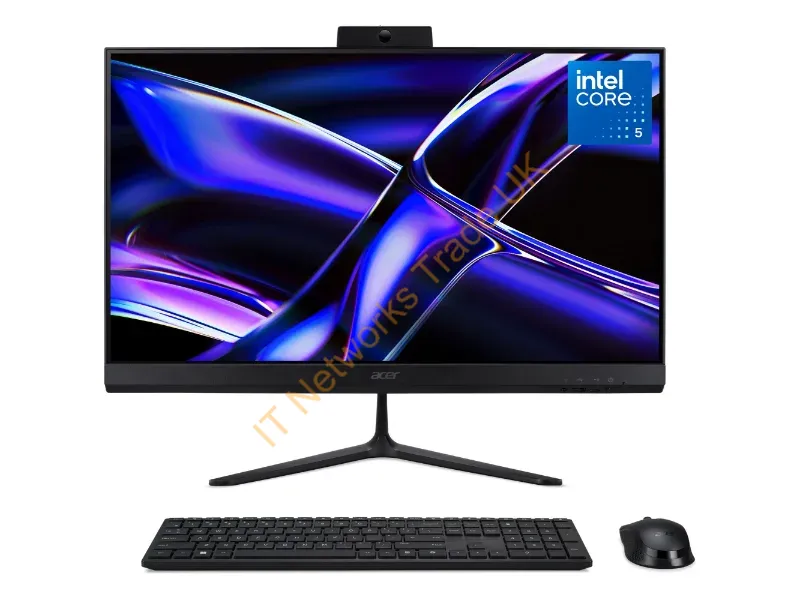 DQ.BRREK.001 - Acer Aspire C24-B All-in-One Desktop Intel Core 5-120U, 8GB, 512GB SSD, Integrated Intel Graphics, 23.8" Full HD, Windows 11, Black