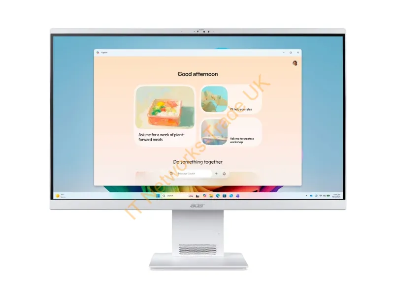 DQ.BSAEK.001 - Acer Aspire S27-B All-in-One Desktop Intel Ultra 5 226V, 16GB, 1TB SSD, Integrated Intel ARC Graphics, 27" QHD, Windows 11, White
