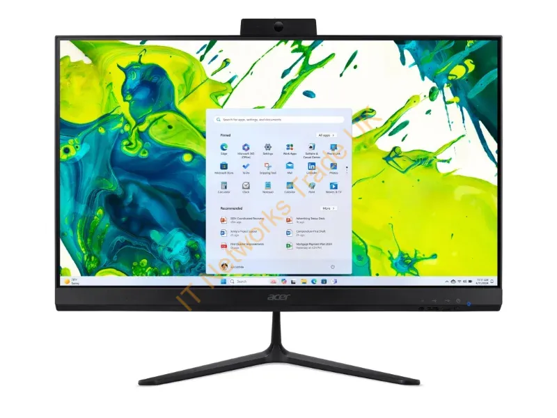 DQ.BTGEK.001 - Acer Aspire C24-B All-in-One Desktop AMD Ryzen 5-340, 16GB, 1TB SSD, Integrated AMD Radeon Graphics, 23.8" Full HD, Windows 11, Black