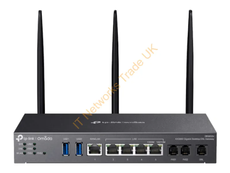 DR3650V - TP-LINK Omada Desktop DSL Gateway AX3000 GIGABYTEbit WAN/8xL
