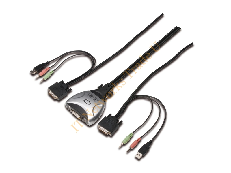 DS-11802-1 - Digitus DS-11802-1 Black Network KVM Switch