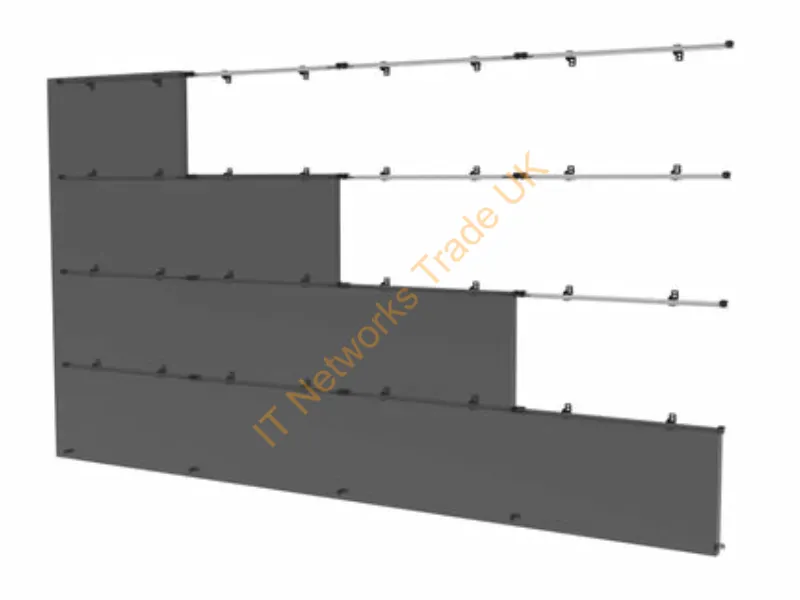 DS-LEDUNV1220-4X4 - Peerless Ds-Ledunv1220-4X4 Black, Silver