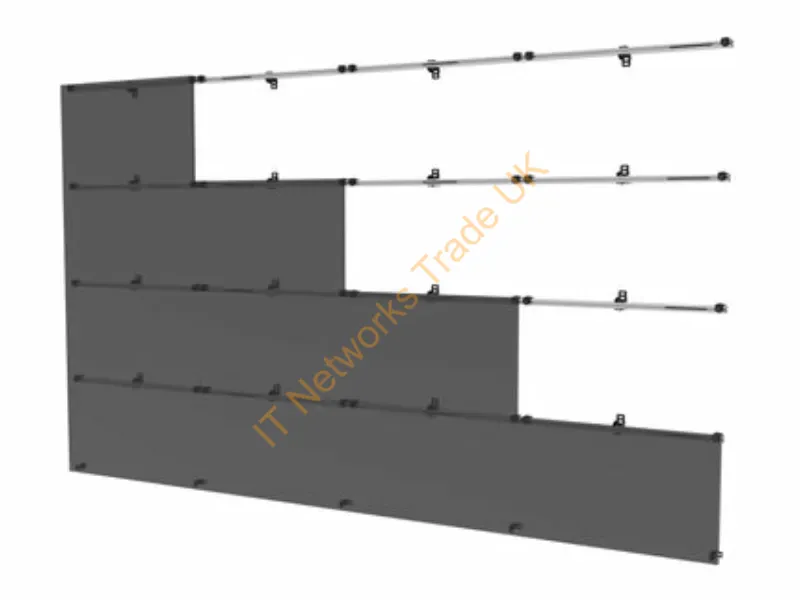 DS-LEDUNV960-4X4 - Peerless Ds-Ledunv960-4X4 Black, Silver
