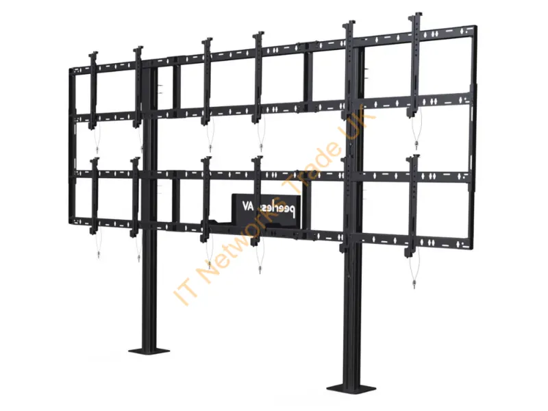 DS-S555-3X2 - Peerless Ds-S555-3X2 Multimedia Cart/Stand Black Multimedia Stand