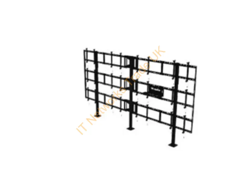 DS-S555-4X3 - Peerless Ds-S555-4X3 Multimedia Cart/Stand Black Multimedia Stand