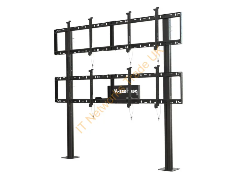DS-S560-2X2 - Peerless Ds-S560-2X2 Multimedia Cart/Stand Black Multimedia Stand