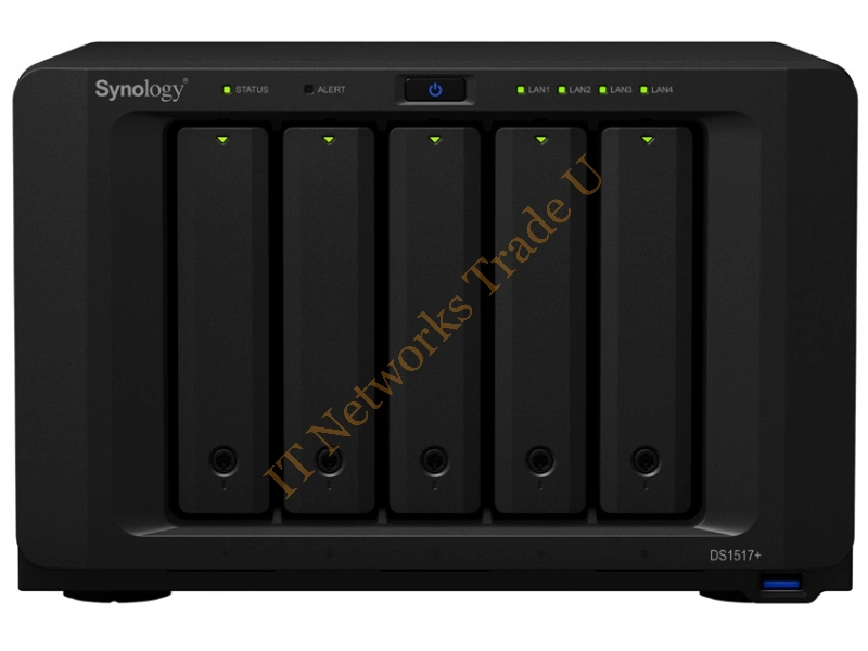 DS1517+(2GB)/10TB-RED - Synology DS1517+ NAS Desktop Ethernet LAN Black NAS Servers