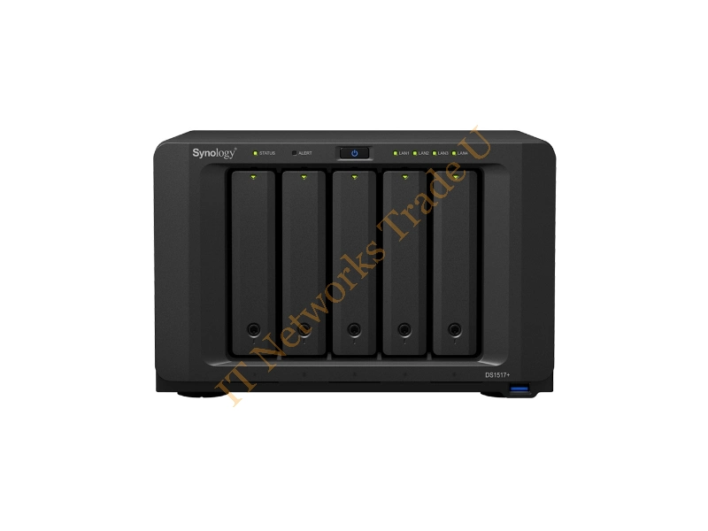 DS1517+(2GB)/60TB-IW - Synology DS1517+ NAS Desktop Ethernet LAN Black NAS Servers
