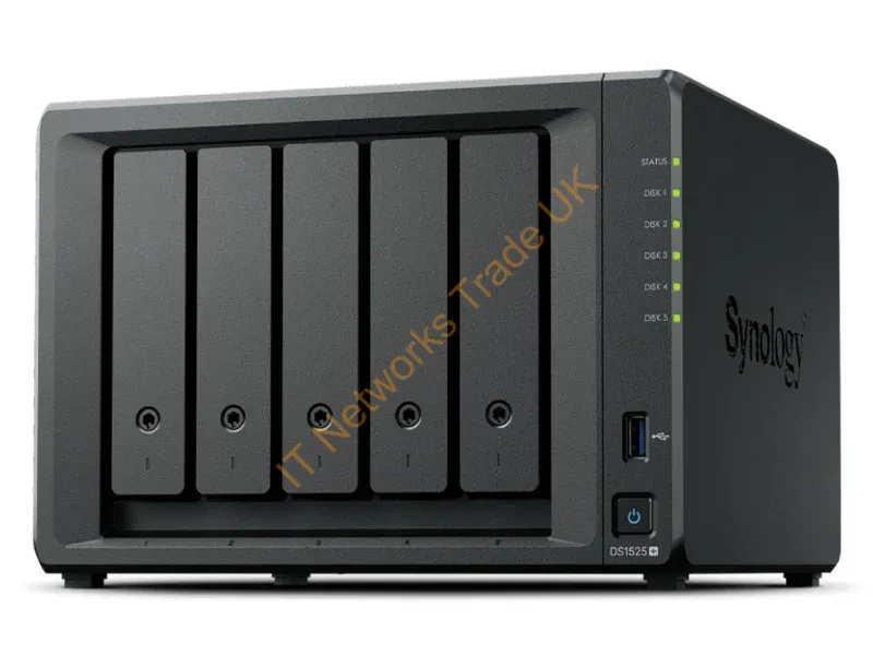 DS1525+ - Synology Diskstation Ds1525+ Nas/Storage Server Ryzen Embedded V1500B 8 Gb Ddr4 0 Tb Black
