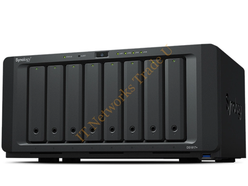 DS1817+(2GB)/96TB-IW - Synology DS1817+ NAS Desktop Ethernet LAN Black NAS Servers