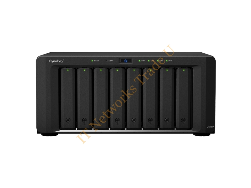 DS1817+(8GB)/32TB-IW+R - Synology DiskStation DS1817+ NAS Tower Ethernet LAN Black NAS Servers