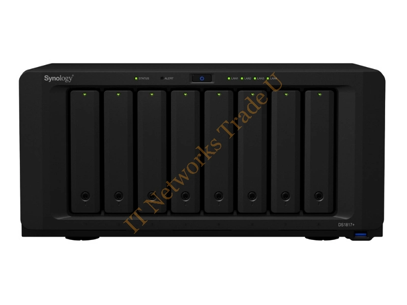 DS1817+(8GB)/40TB-IW - Synology DS1817+ NAS Desktop Ethernet LAN Black NAS Servers
