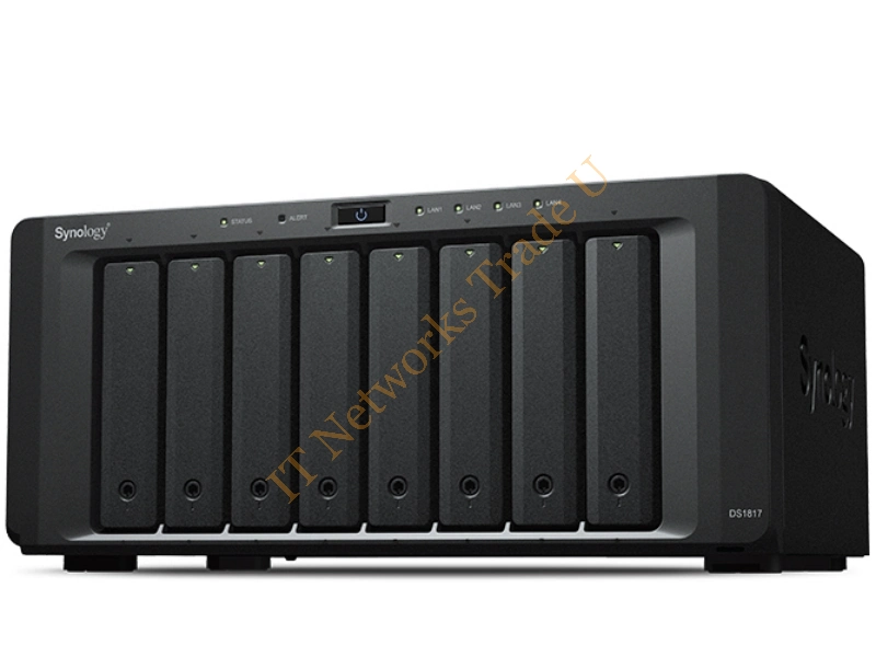 DS1817/64TB-RED - Synology DS1817 NAS Desktop Ethernet LAN Black NAS Servers