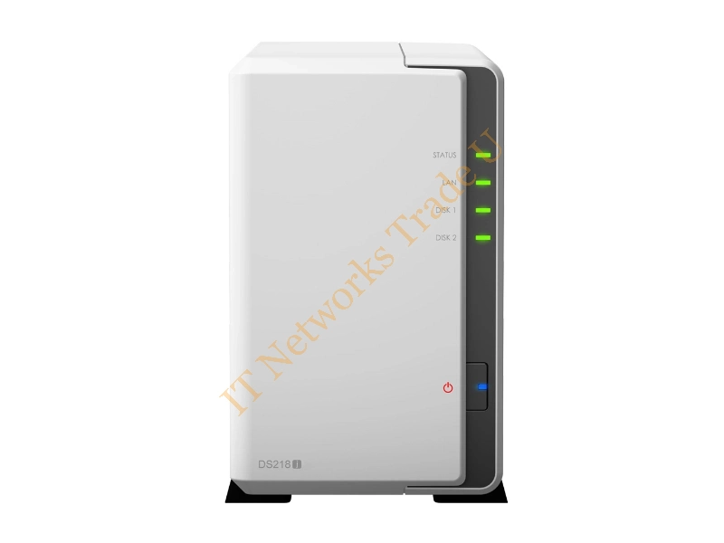 DS218J/12TB-IW - Synology DS218J NAS Rack (1U) Ethernet LAN Black NAS Servers