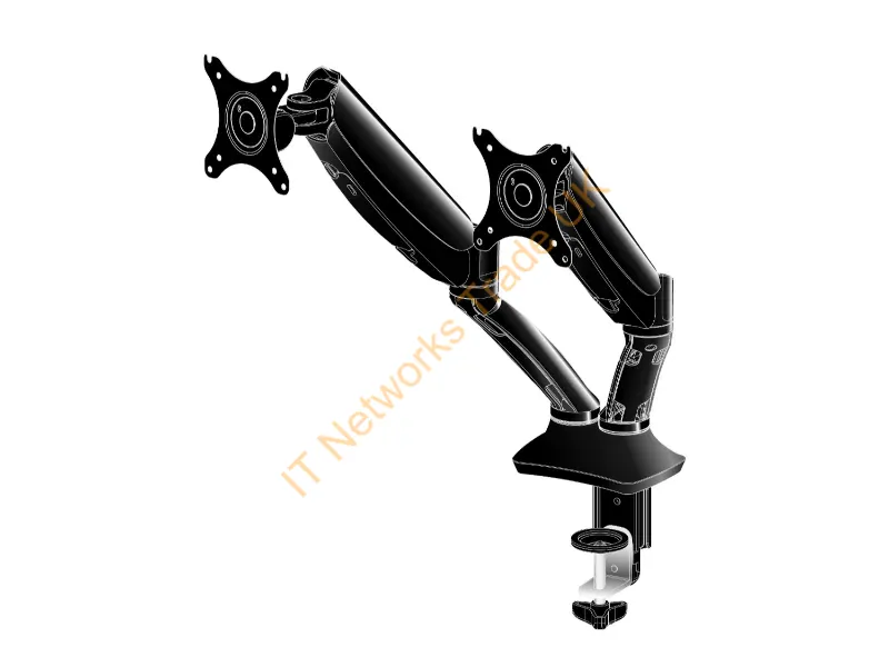 DS3002C-B1 - iiyama DS3002C-B1 27" Black flat panel desk mount Monitor Accessory