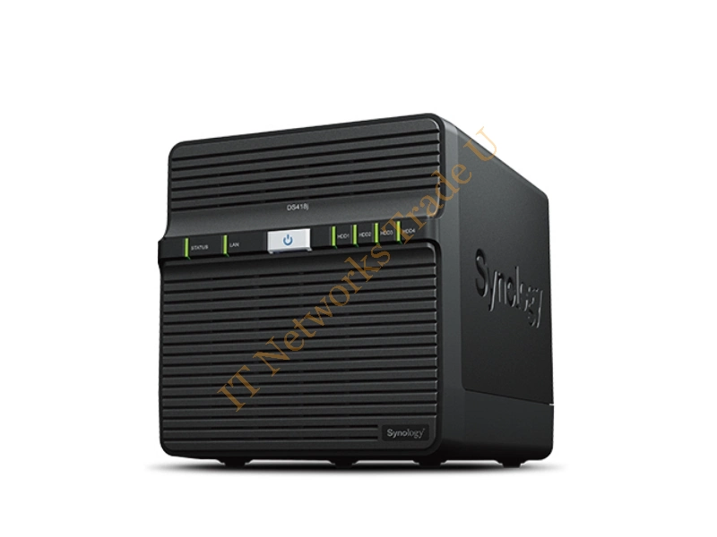 DS418J - Synology DiskStation DS418J NAS Desktop Ethernet LAN Black storage server NAS Servers