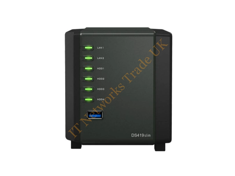 DS419SLIM Synology DiskStation DS419SLIM High-performance 4-Bay Desktop NAS Server for Home&SOHO