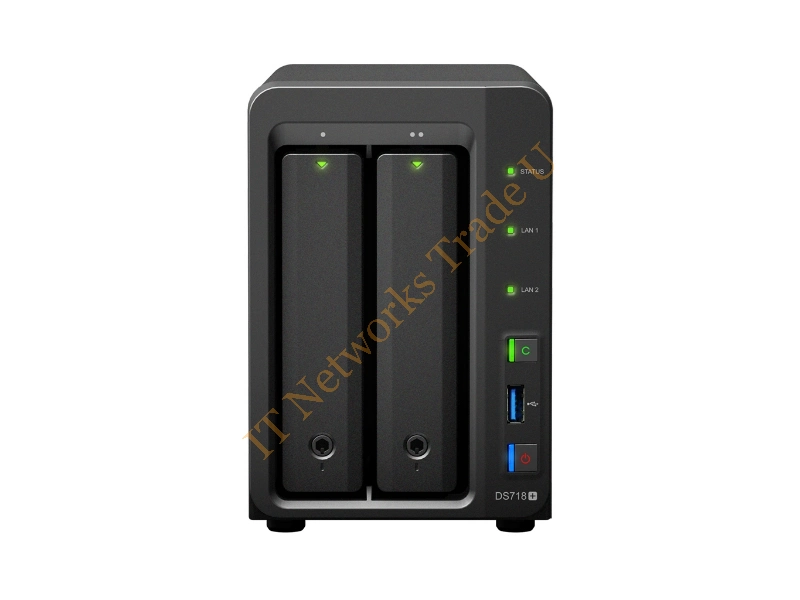 DS718+/8TB-IW - Synology DS718+ NAS Compact Ethernet LAN Black NAS Servers
