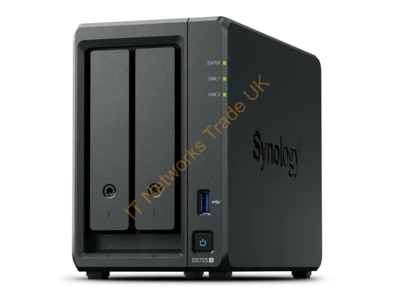 DS725+ - Synology Diskstation Ds725+ Nas/Storage Server Ryzen Embedded R1600 4 Gb Ddr4 0 Tb Black