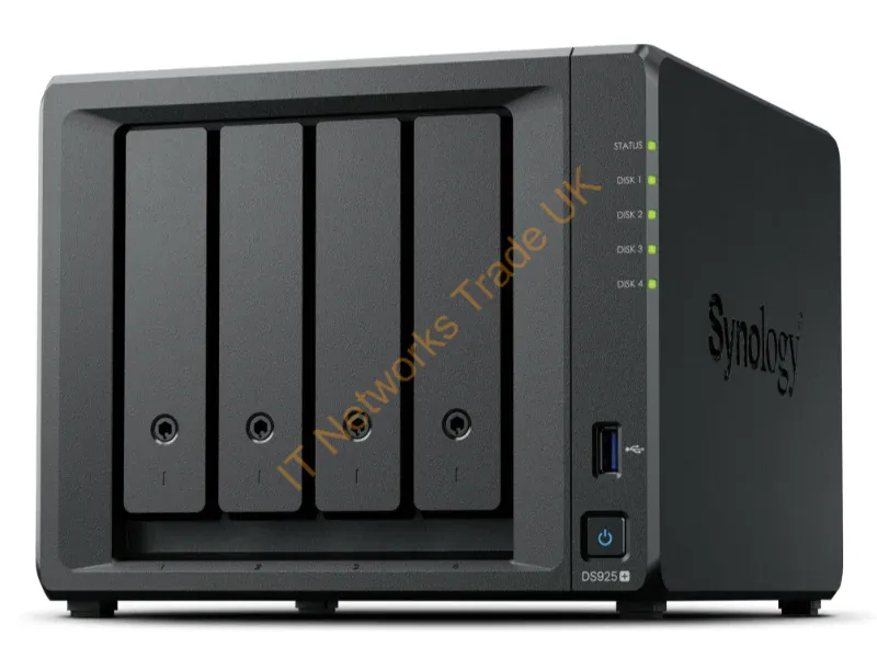 DS925+ - Synology Diskstation Ds925+ Nas/Storage Server Ryzen Embedded V1500B 4 Gb Ddr4 0 Tb Black